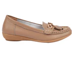 Dr Lightfoot Comfort Fit Leather Shoes with Tassel Detail