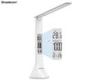 Simplecom EL610 Rechargeable LED Mini-Desk Lamp w/ Digital Clock - White 1