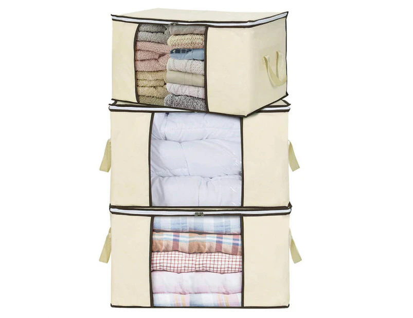 Storage Bag Large Clothes Storage With Reinforced Handle And Sturdy Zipper  Made Of Thick Fabric60 X 41 X 34 Cm  Fruugo IN