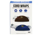 Wraps Wristband Headphones w/ Microphone - Camo + Bonus Cable Organiser Wrap 2-Pack