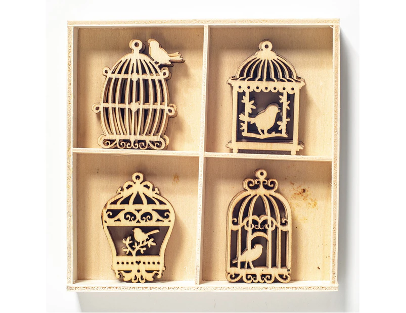 Poppy Crafts - Wooden Elements - Bird Cage