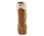 UGG Boots 3/4+ Rubber Grip-sole Premium Australian shearing Sheepskins - Chestnut