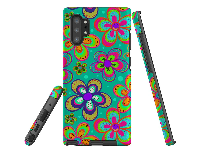 For Samsung Galaxy Note 10+ Plus Case Tough Protective Cover Retro Floral