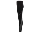 TriDri Womens Mesh Tech Panel Full-Length Leggings (Black) - RW6122