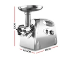 2800W Electric Meat Grinder Mincer Sausage Filler Kibbe Maker Stuffer Kitchen Silver