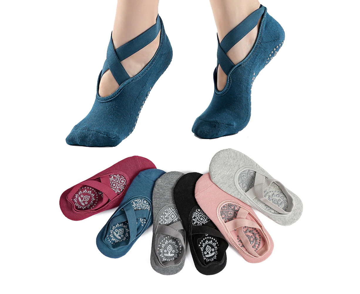 Yoga Socks For Women Non-slip W/ Grips, Ideal For Pilates, Pure