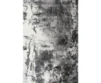 Angel Contemporary Abstract Rug - 17348-Grey-Black - 220x150cm