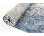 Angel Contemporary Abstract Rug - 17348-Grey-Blue - 160x120cm