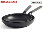 KitchenAid 2-Piece 24/28cm Classic Non-Stick Frypan Set