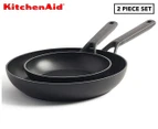 KitchenAid 2-Piece 20/28cm Classic Non-Stick Frypan Set