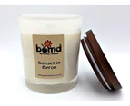 Sunset in Byron 100% Soy Hand Poured Candle with Crackling Wooden Wick - White