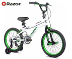 Razor Kids' 18" Razor Kobra Bike w/ Training Wheels - White/Green