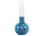 Buddyphones Wave Waterproof Wired/Wireless Bluetooth Kids Headphones Robot Blue