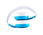 Buddyphones Wave Waterproof Wired/Wireless Bluetooth Kids Headphones Robot Blue