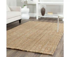 Chunky Jute Rug Natural - Tucked Ends - 234x80 cms Runner