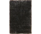 Darwin Plain Shaggy Rug 236-Black-Fume - 170x120cm
