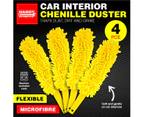Handy Automotive 4PCE Car Duster Interior Soft Chenille Microfibre 40 x 10cm