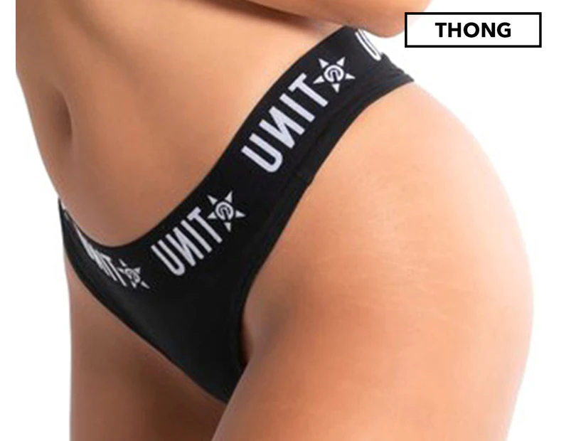 Unit Women's Layer Thong Underwear - Black