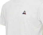 Le Coq Sportif Men's Essential Tee / T-Shirt / Tshirt - Snow Marle