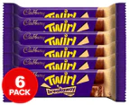 6 x Cadbury Twirl Breakaway Chocolate Bar 40g