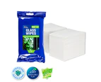 Xtra Kleen 200PCE Glass Care Pre Moistened Wipes Clean Windows Surfaces