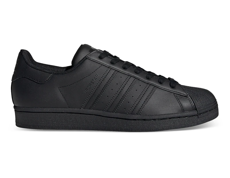 Adidas Originals Men's Superstar Leather Casual Shoes - Black