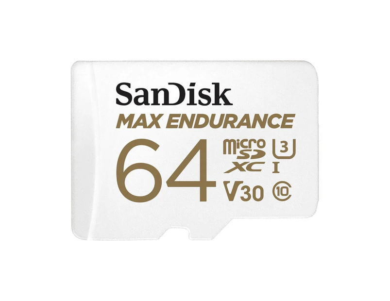 SanDisk Max Endurance 64GB SDSQQVR Micro SD SDHC 100MB/s Class 10 with Adapter