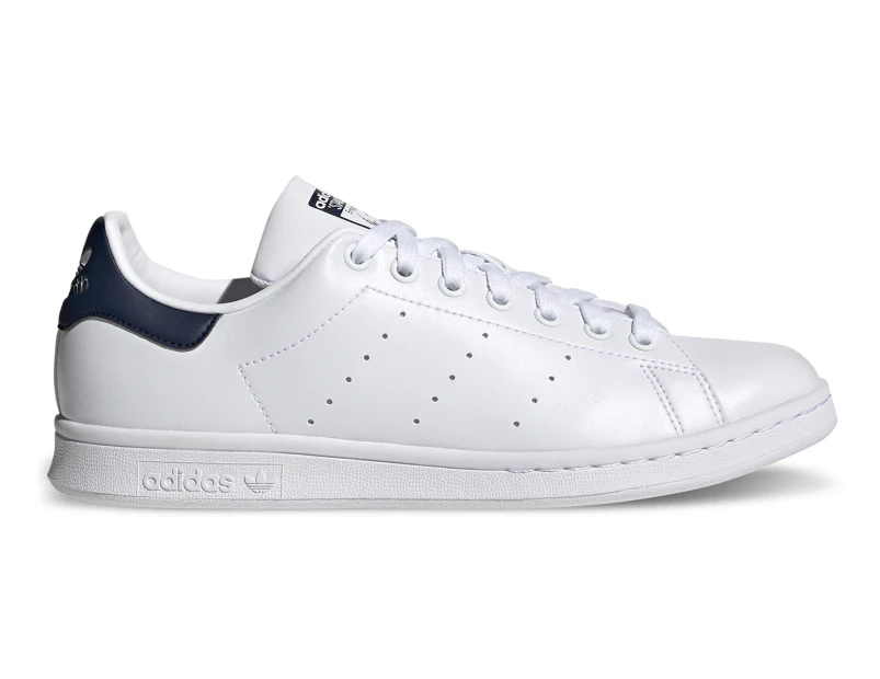 residu Ochtend gymnastiek Bourgondië Adidas Originals Men's Stan Smith Casual Shoes - White/Navy | Catch.com.au