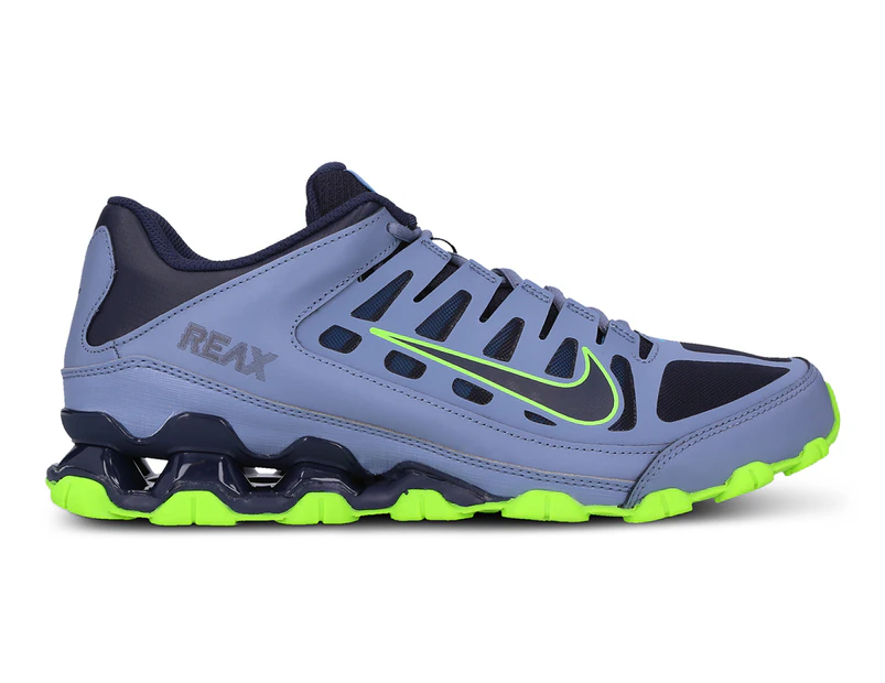 Nike Men's Reax 8 TR Mesh Training Shoes - Ashen Slate/Blackened Blue