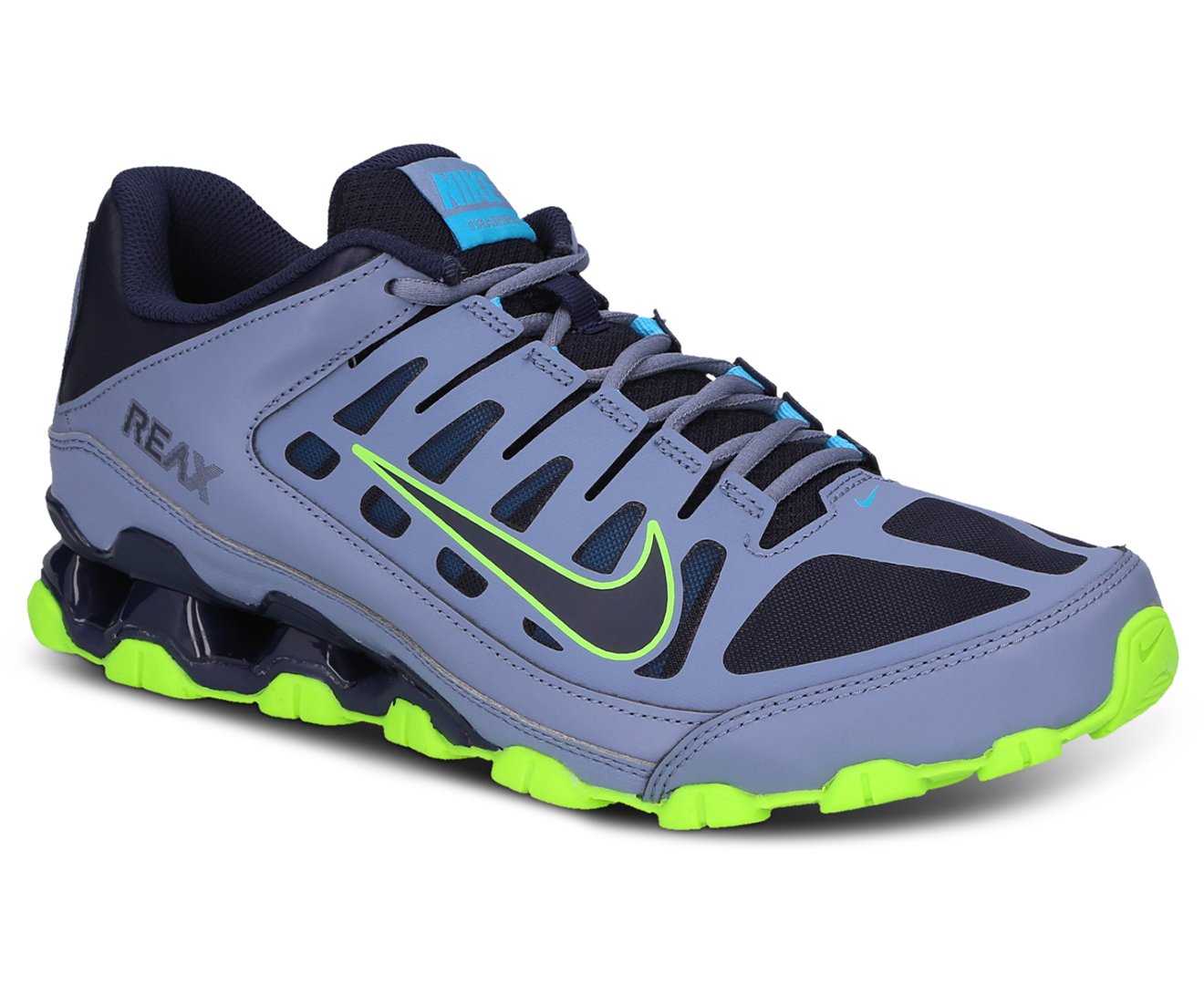 Nike Men's Reax 8 TR Mesh Training Shoes - Ashen Slate/Blackened Blue ...