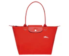 Longchamp Le Pliage Club Shoulder Tote Bag - Vermilion