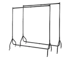 Artiss 2X Clothes Rack Coat Stand 6FT Rail Wheels