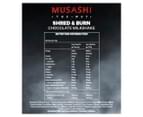 Musashi Shred & Burn Protein Powder Chocolate Milkshake 340g 2