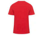 Calvin Klein Jeans Men's Vertical Crewneck Tee / T-Shirt / Tshirt - Barbados Cherry
