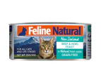 Feline Natural Canned Beef & Hoki Cat Food 24x85g