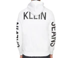 Calvin Klein Jeans Men's Travelling Logo Full Zip Hoodie - Brilliant White