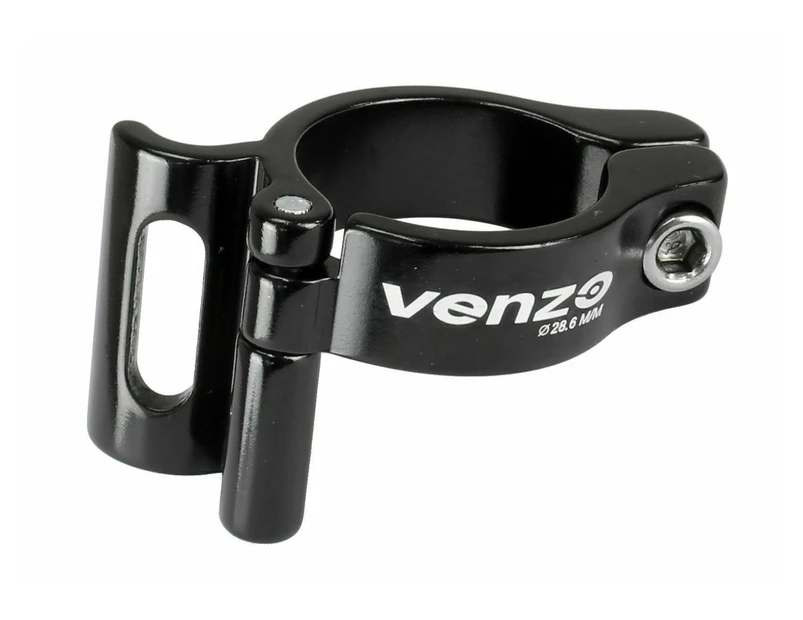 Venzo Adjustable Braze On Front Derailleur Adapter Clamp 28.6mm