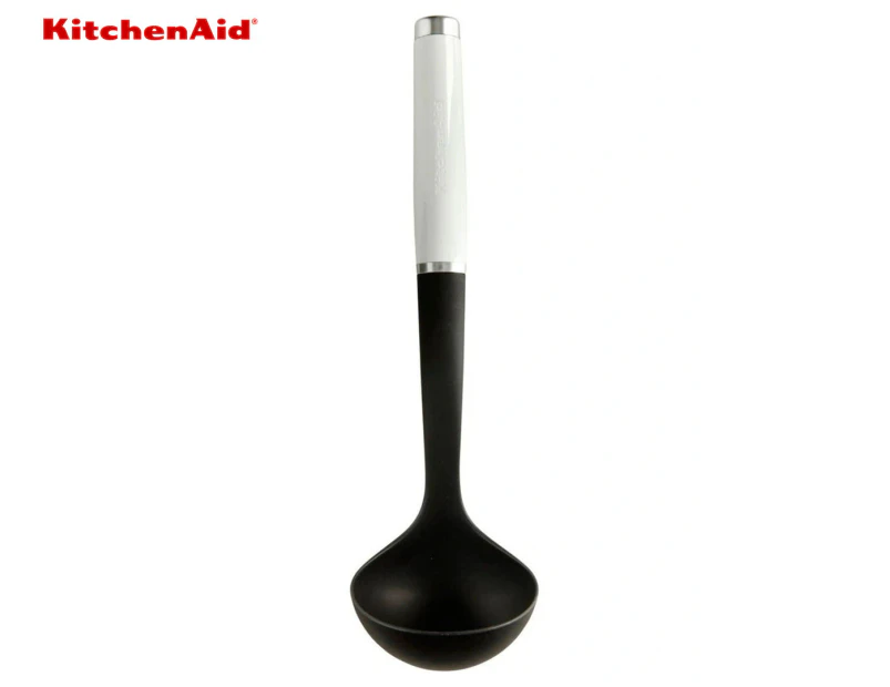 KitchenAid 31cm Classic Ladle - White/Black