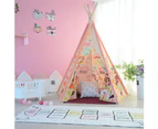 All 4 Kids Pink Large Blooming Nora Kids Teepee Tent