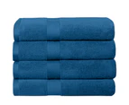 Justlinen-luxe Luxury Cotton Bath Towel Set 4-Pack - Navy