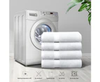 Justlinen-luxe Luxury Cotton Bath Towel Set 4-Pack - White