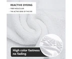 Justlinen-luxe Luxury Cotton Bath Towel Set 4-Pack - White