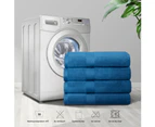 Justlinen-luxe Luxury Cotton Bath Towel Set 4-Pack - Navy