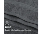 Justlinen-luxe Extra Large Bath Sheet Set 2-Pack - Charcoal