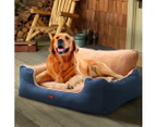 PaWz Pet Bed Dog Puppy Beds Cushion Pad Pads Soft Plush Cat Pillow Mat Blue L