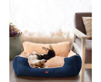 PaWz Pet Bed Dog Puppy Beds Cushion Pad Pads Soft Plush Cat Pillow Mat Blue L