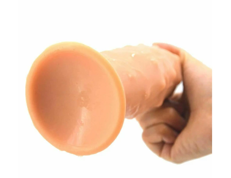 17.4Cm 6.9Inch Silicone Butt Plug Sex Toy Anal 6Cm Thick Faak Dildo Dong - Flesh
