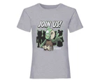 Piggy Girls Join Us Zombie Heather T-Shirt (Grey Heather) - PG1478