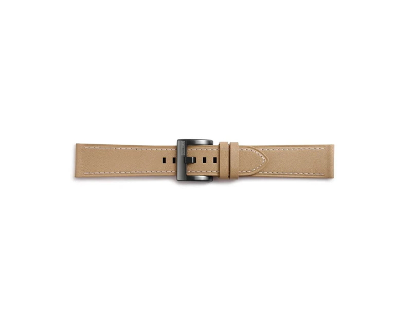 Samsung Classic Leather Strap for Gear Sport - Beige +  White