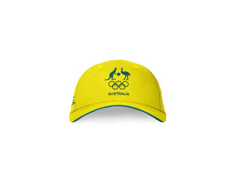 AOC Australian Olympic Adults One Size Adjustable Supporter Cap/Hat Sport  Gold